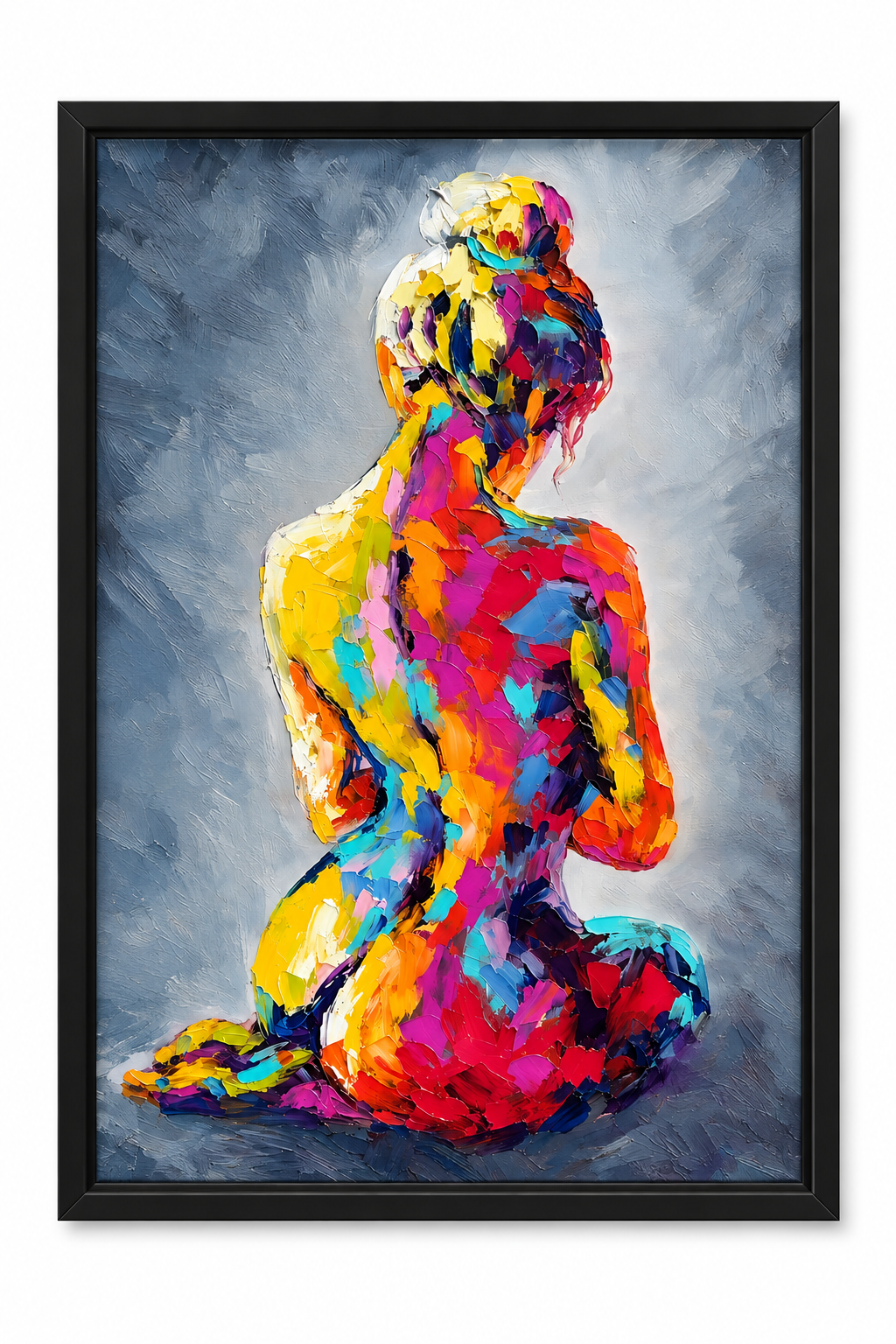 Color Unbound – Abstract Woman Art Print