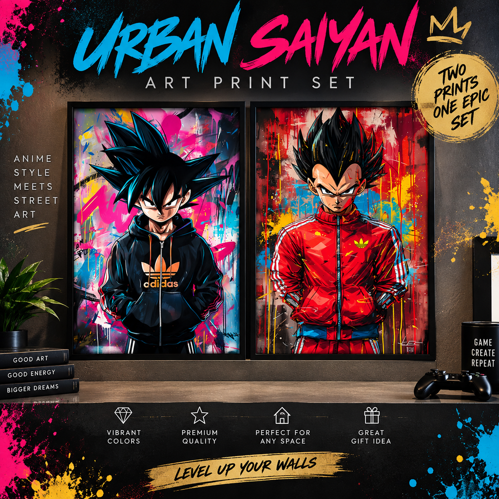 Urban Saiyan – Set of 2 Art Prints